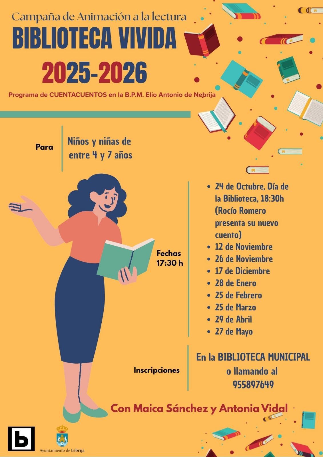 El programa de cuentacuentos en la Biblioteca Pública se retoma el 12 de noviembre