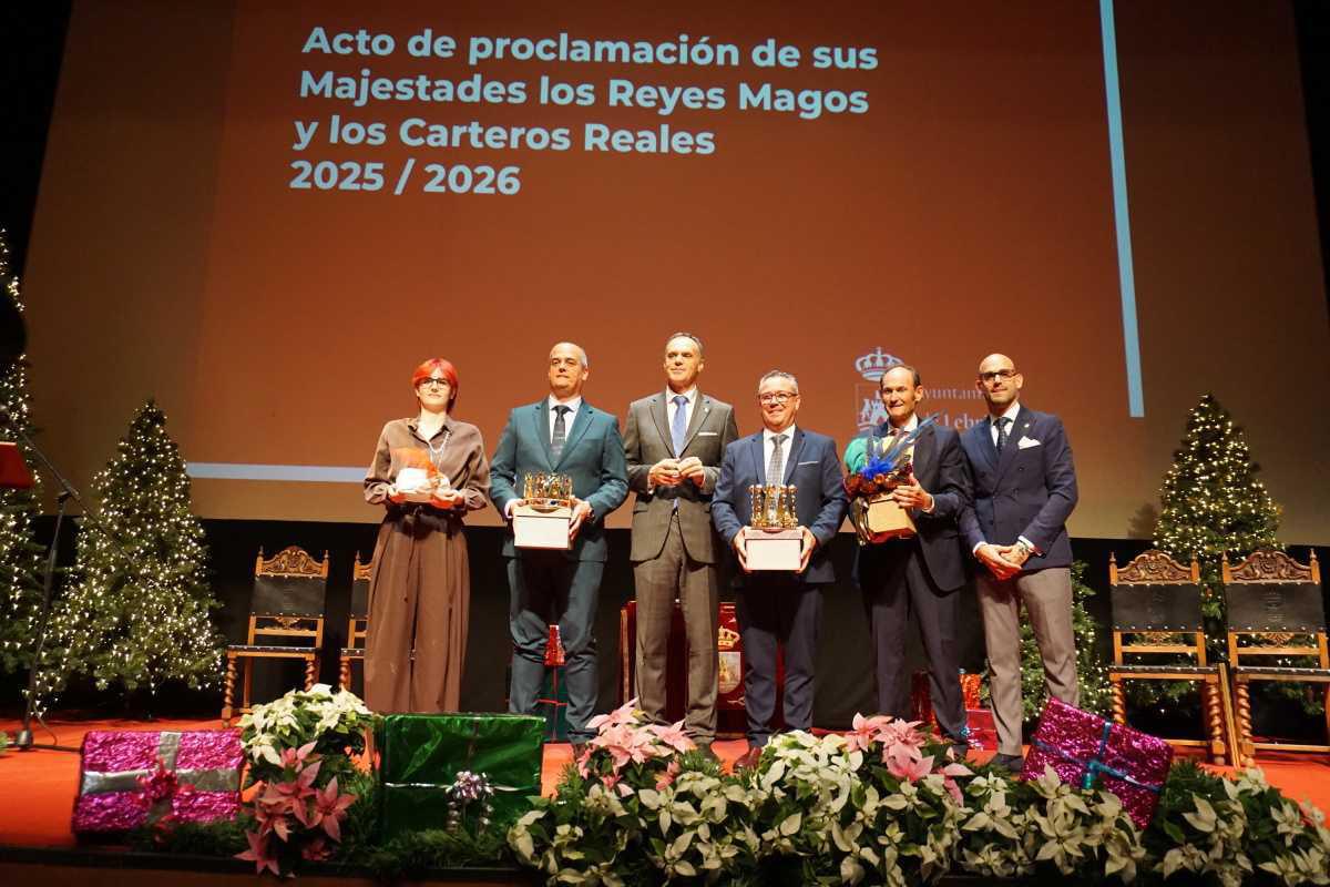 Lebrija proclama a los Reyes Magos y a los Carteros Reales de 2026 en un emotivo acto institucional 
