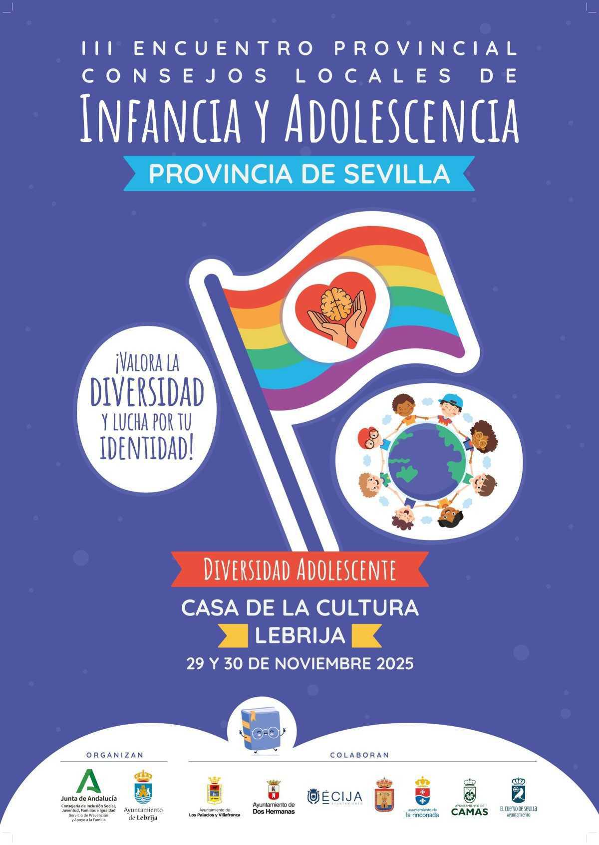 Lebrija acoge los días 29 y 30 de noviembre III Encuentro Provincial de Consejos Locales de Infancia y Adolescencia de Sevilla