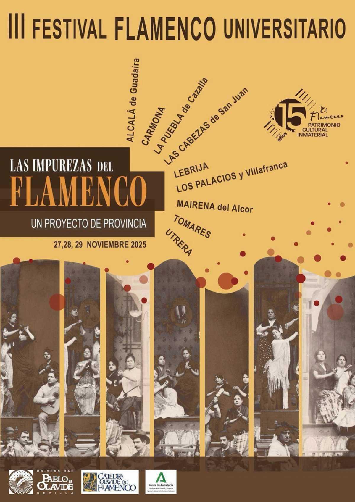 Lebrija forma parte del III Festival Universitario ‘Las Impurezas del Flamenco’ organizado por la Universidad Pablo Olavide