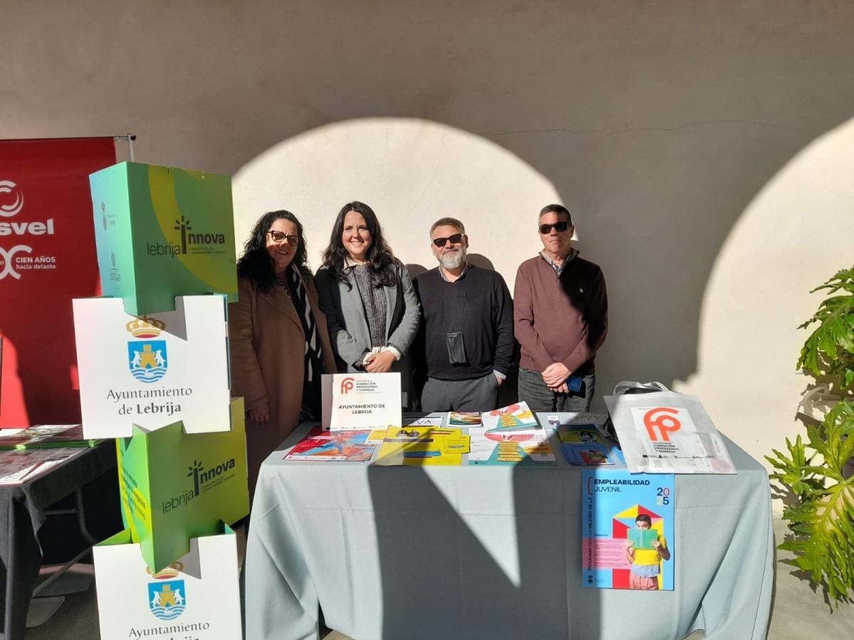 Lebrija, presente en la Feria Provincial de Formación Profesional y Empresa del Bajo Guadalquivir celebrada en Utrera