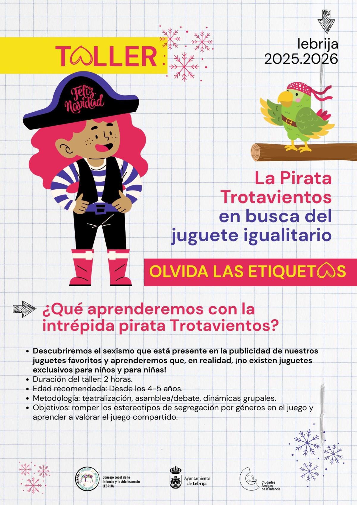 Lebrija impulsa un taller infantil y un decálogo para promover el juego y el juguete no sexista, igualitario y no violento para esta Navidad
