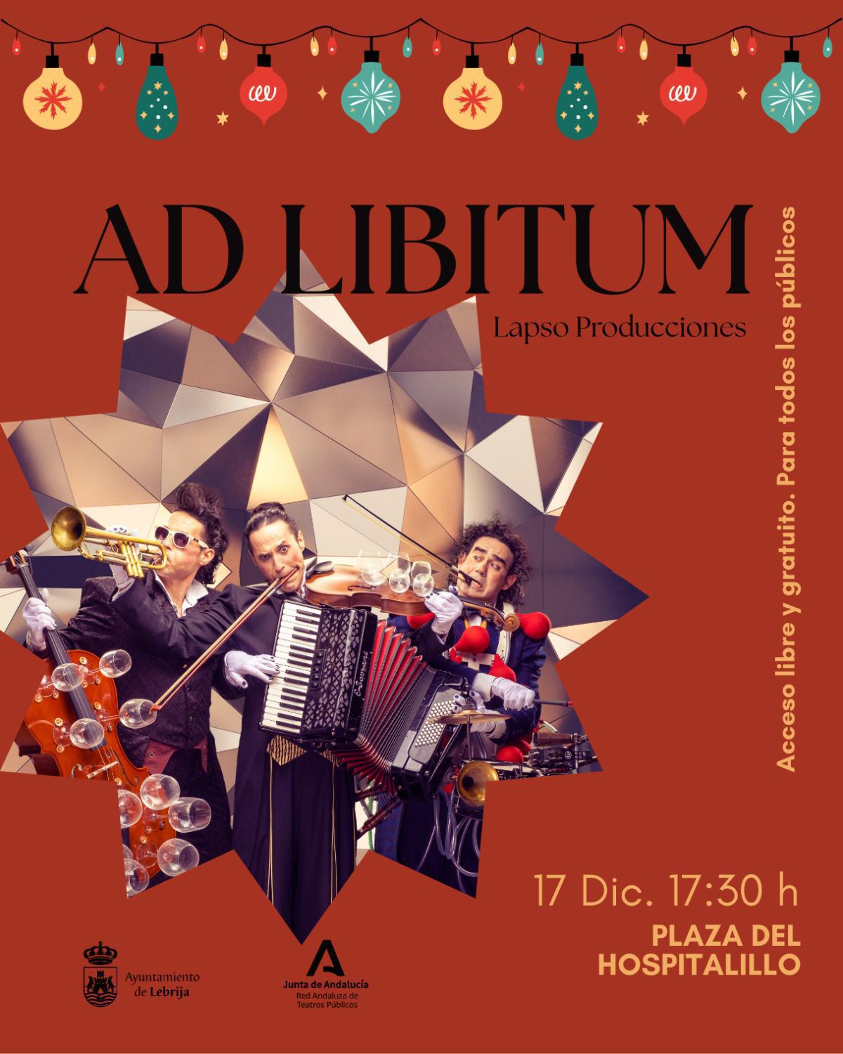 La Navidad se vive en el Hospitalillo con "Ad Libitum", mañana 17 de diciembre