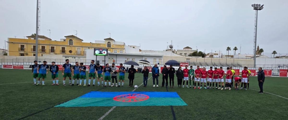 La Unión Balompédica Lebrijana rinde homenaje al Pueblo Gitano en su 600 Aniversario