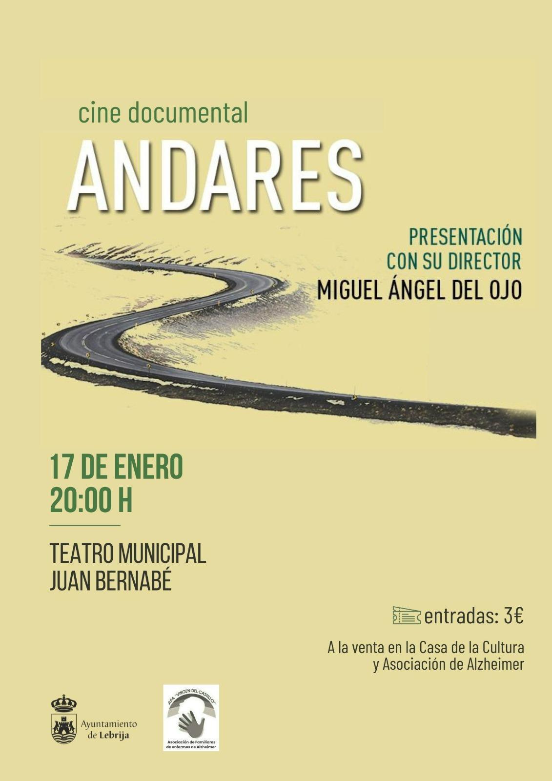 Lebrija acoge la proyección del documental “Andares”, a beneficio de la Asociación de Alzheimer Lebrija
