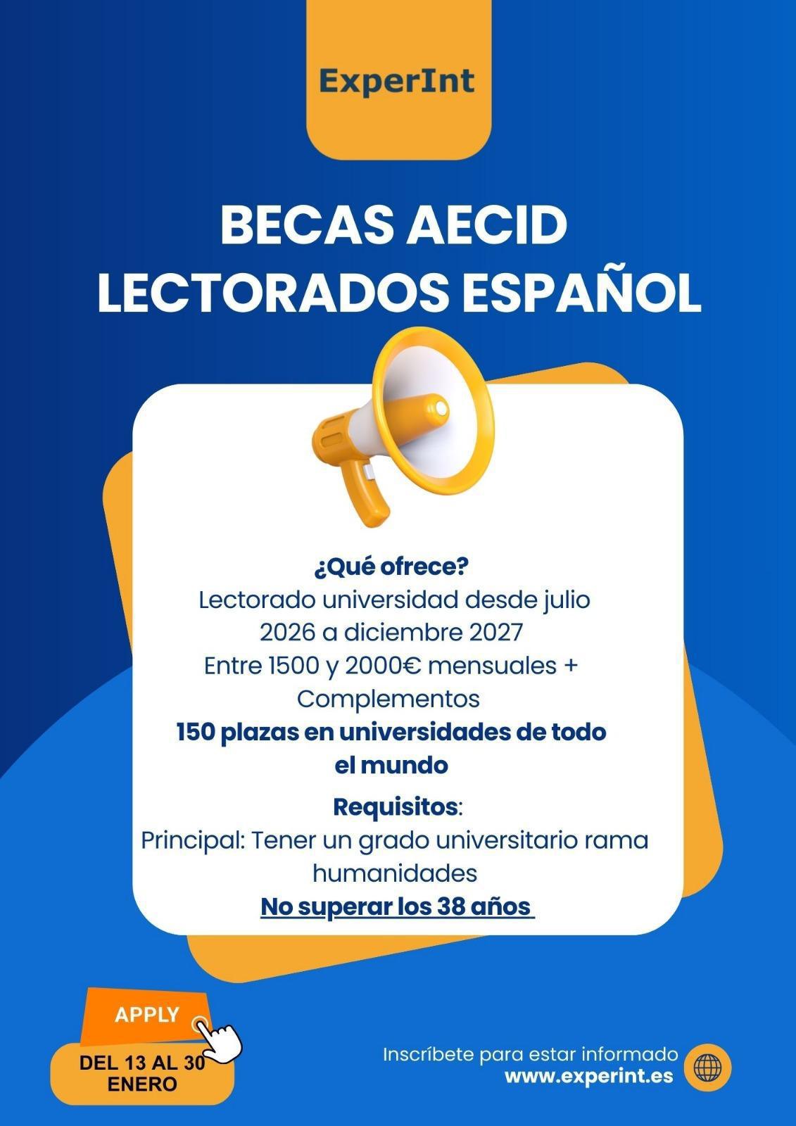 Taller online sobre las becas prácticas AECID Lectorados de español