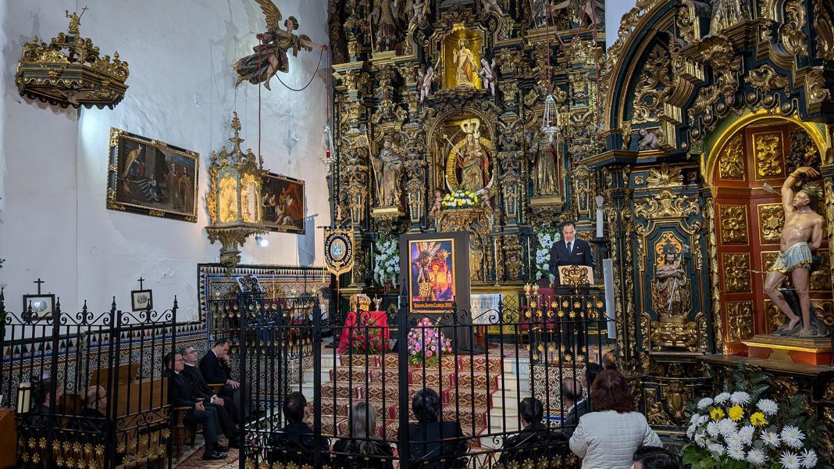 Presentado el cartel de la Semana Santa de Lebrija, una obra de Manuel Mena Bravo