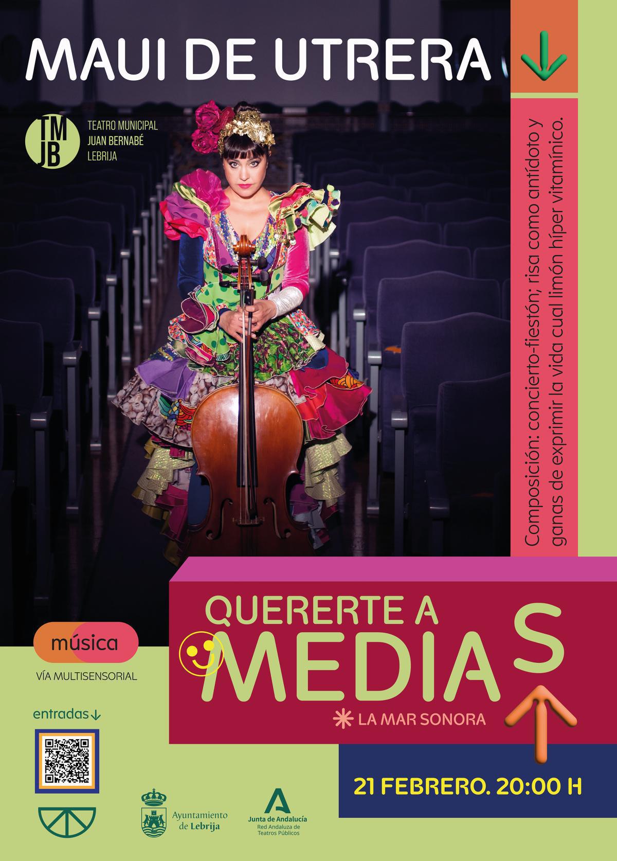 “Quererte a medias”, el concierto-fiestón de Maui de Utrera, el sábado 21 de febrero en el Juan Bernabé
