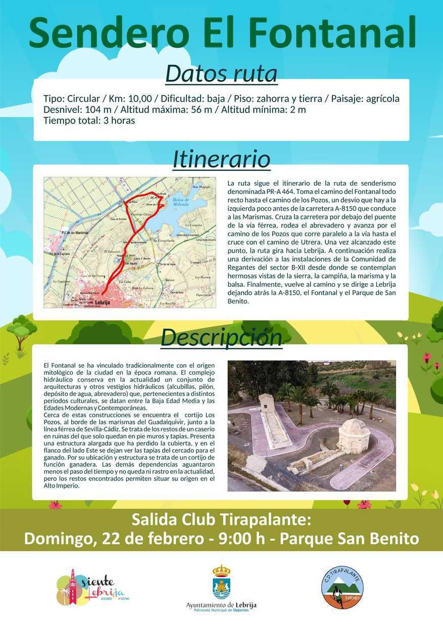 Lebrija abre el VIII Programa Provincial de Senderos de Sevilla el próximo 22 de febrero