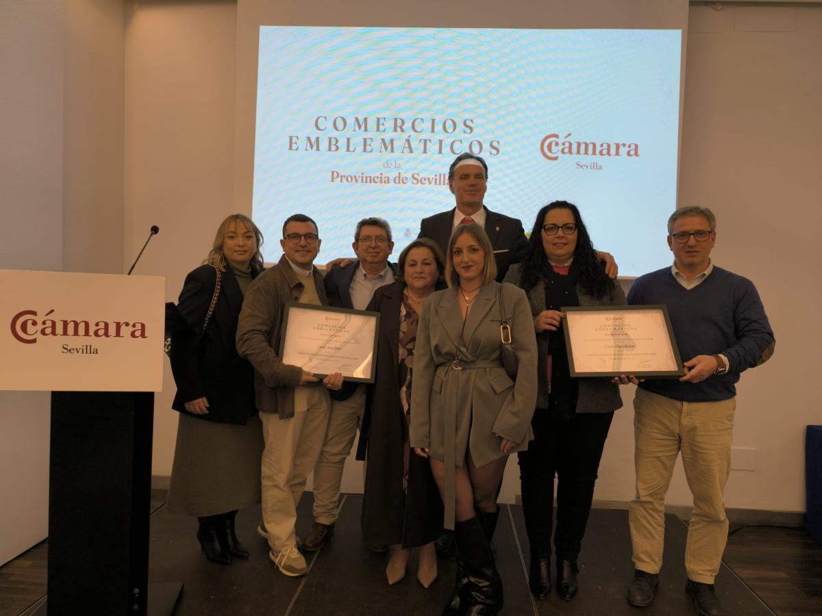 La Cámara de Comercio reconoce la trayectoria de Casa Anselmo y Casa Marchena