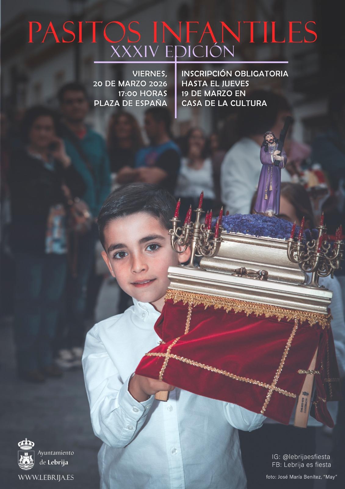 Abierto el plazo de inscripción para participar en la tradicional concentración de Pasitos Infantiles de Lebrija