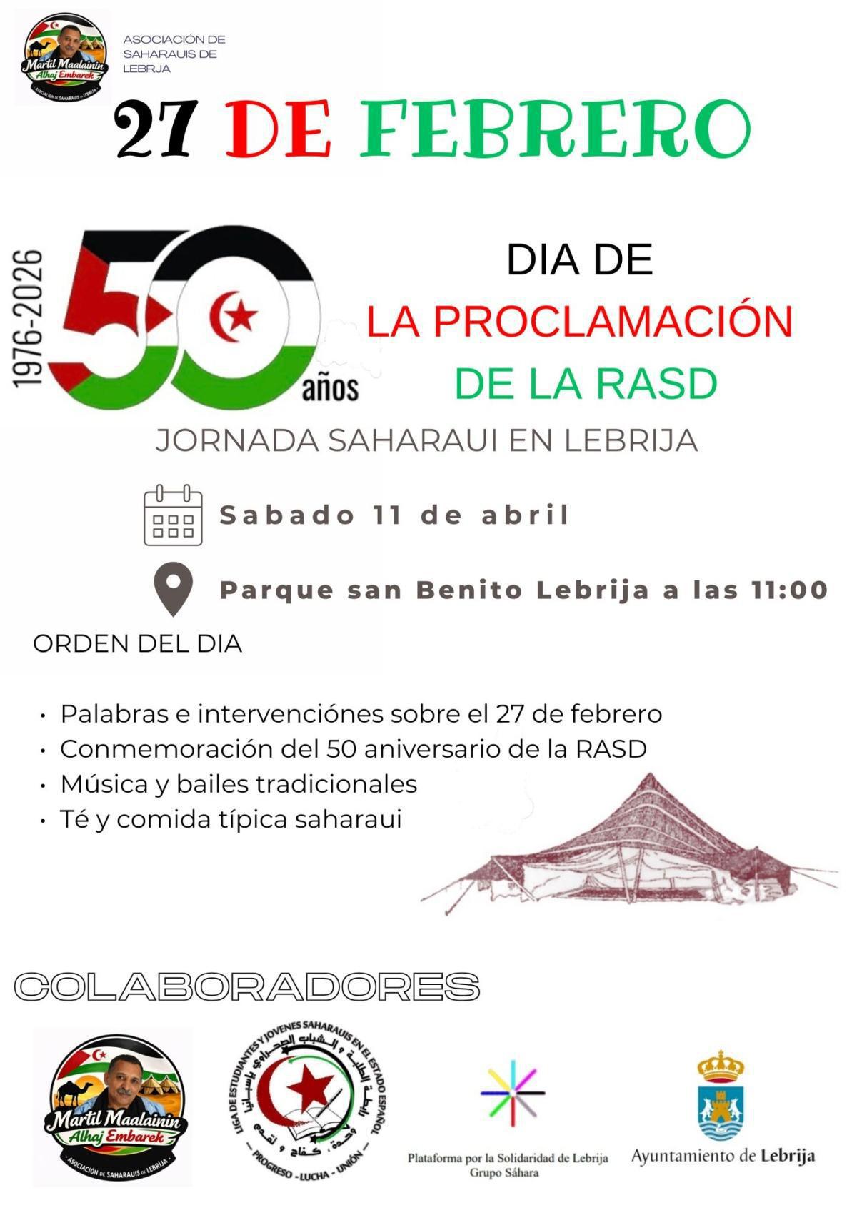 Este sábado se celebra una Jornada Saharaui en el Parque San Benito