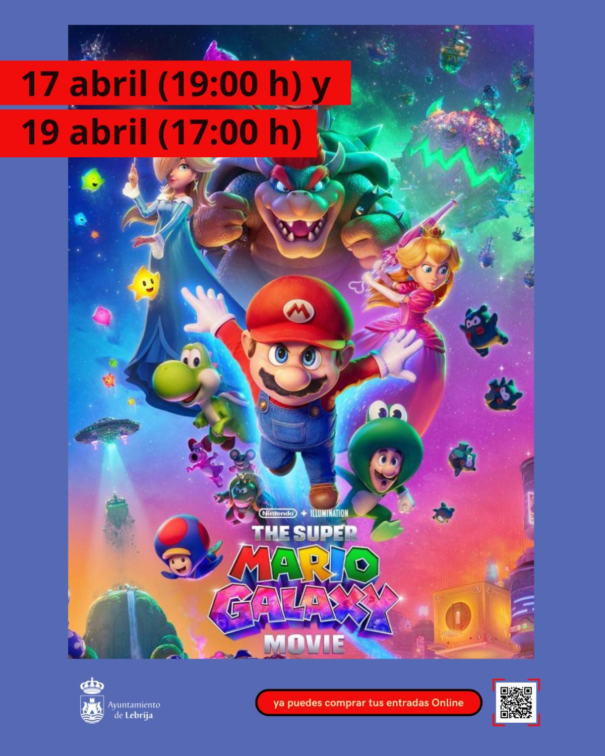  Este fin de semana se proyecta en el Teatro Municipal la película Súper Mario Galaxy: la película 