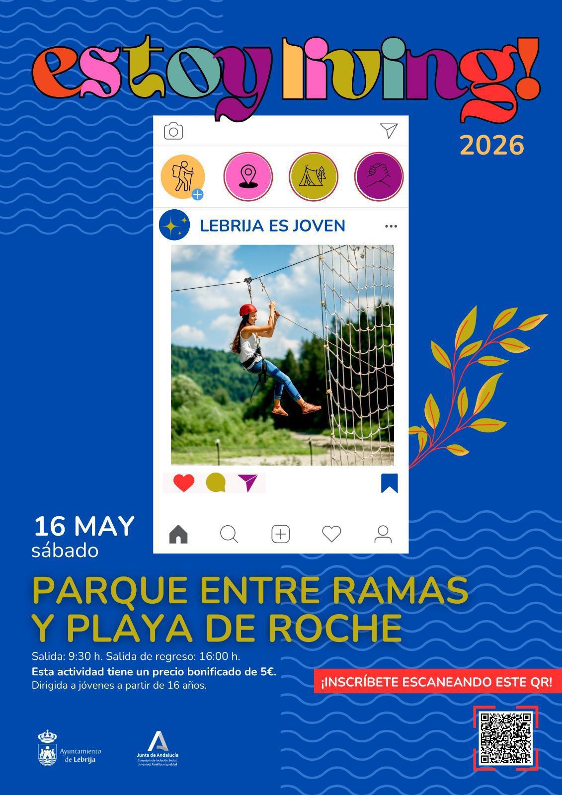 Abierto el plazo de inscripción para participar en la visita al parque de aventuras Entre Ramas