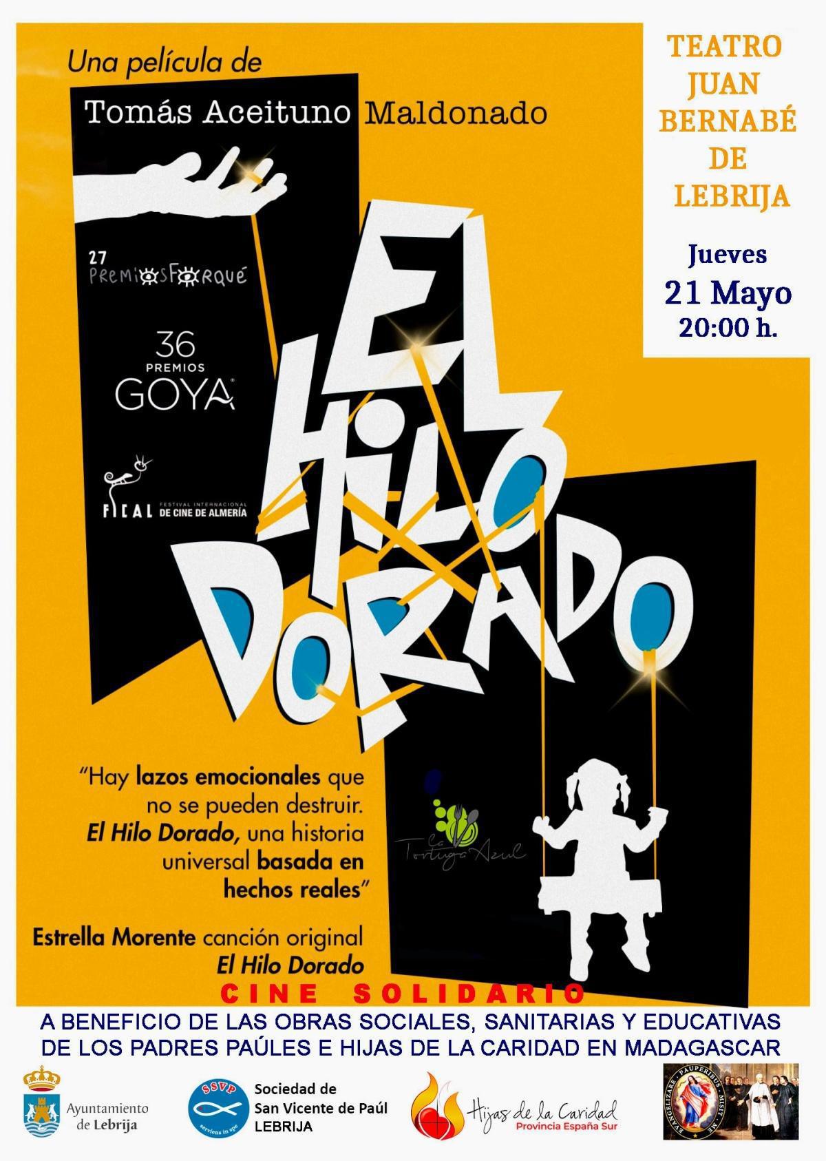 El Teatro Municipal Juan Bernabé acoge la proyección solidaria de El hilo dorado