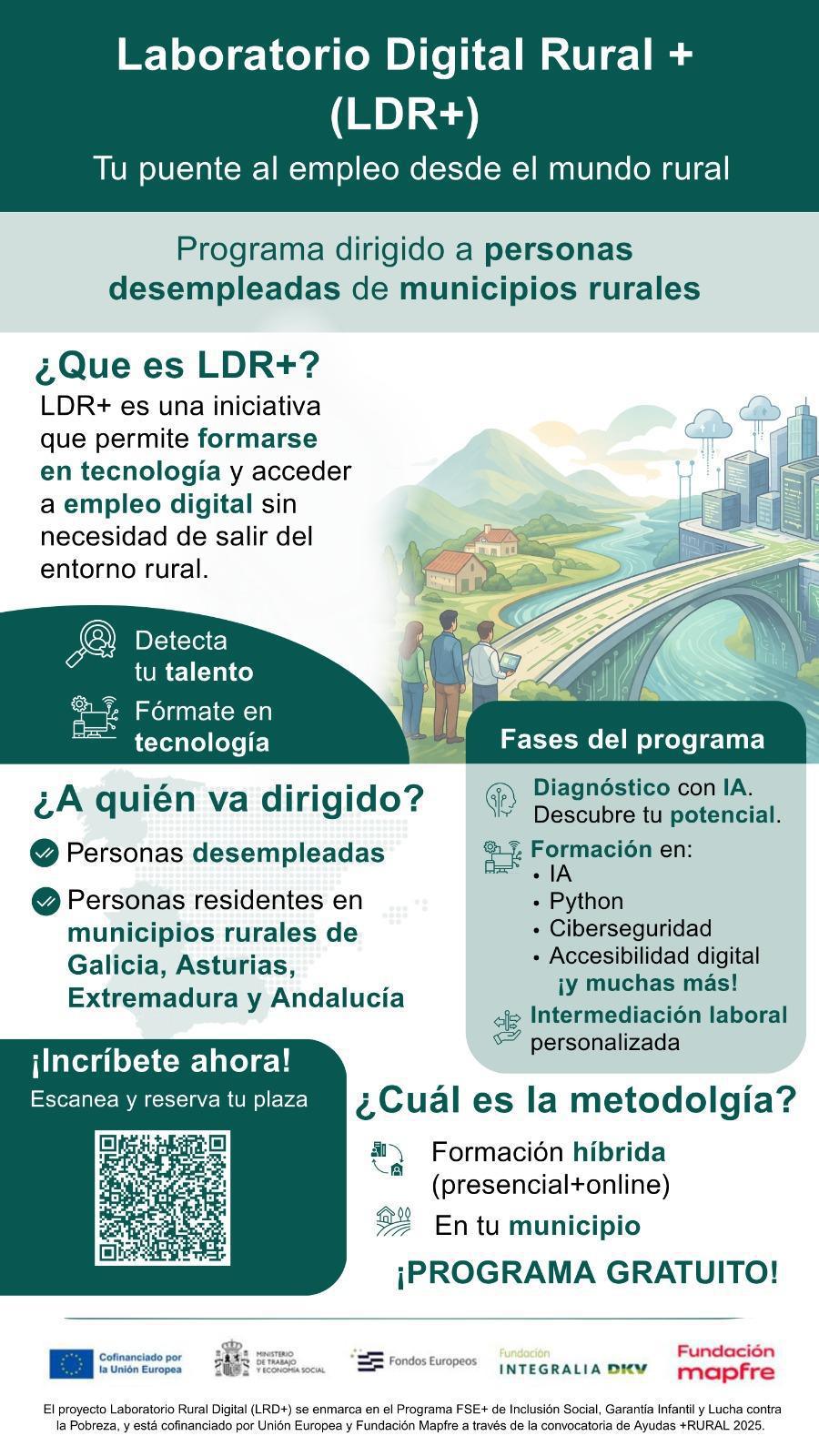 Lebrija acogerá el 29 de junio una jornada del programa Laboratorio Rural Digital + para impulsar el empleo y las competencias digitales