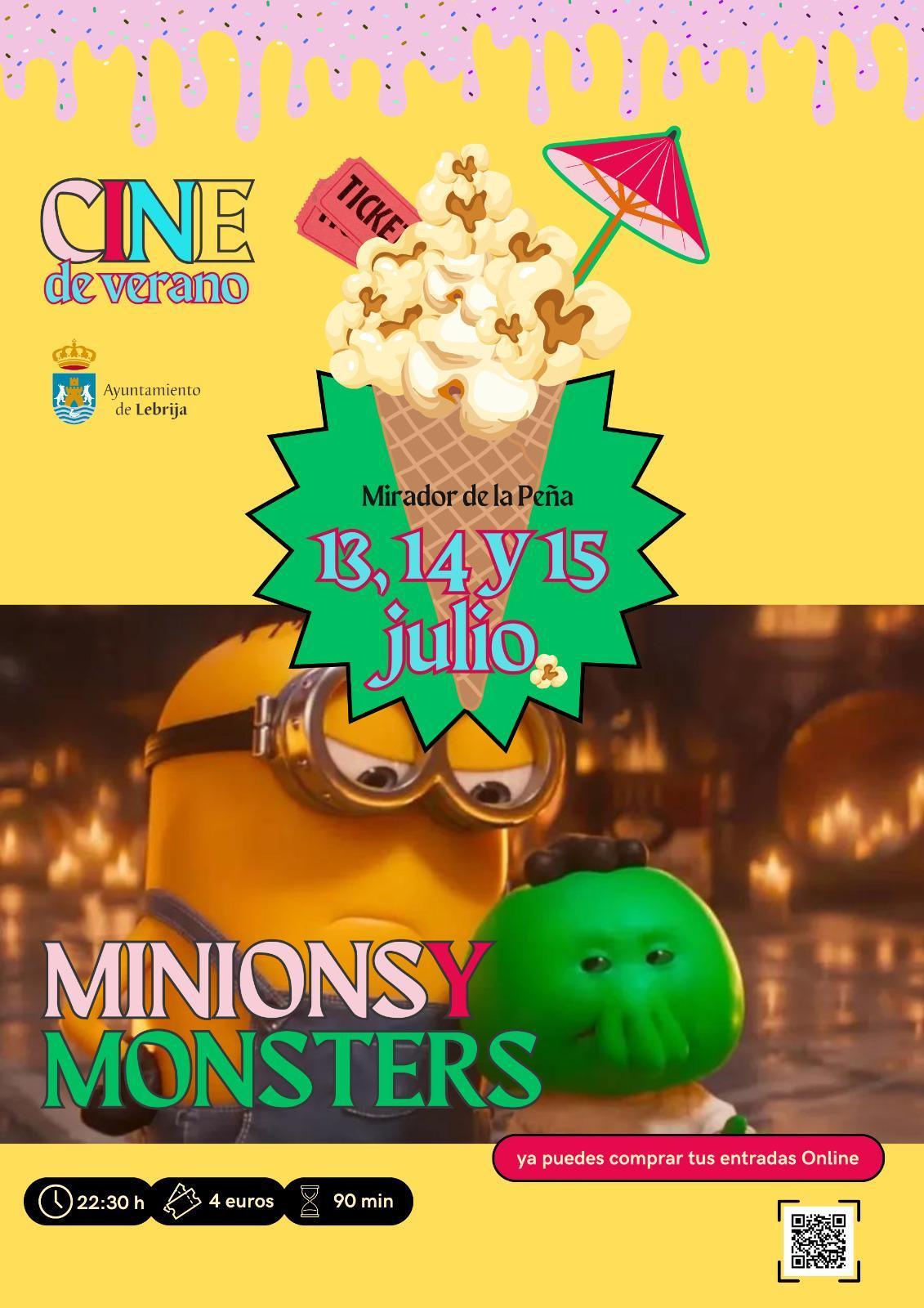 El Cine de Verano de Lebrija continúa con la proyección de Minions & Monsters