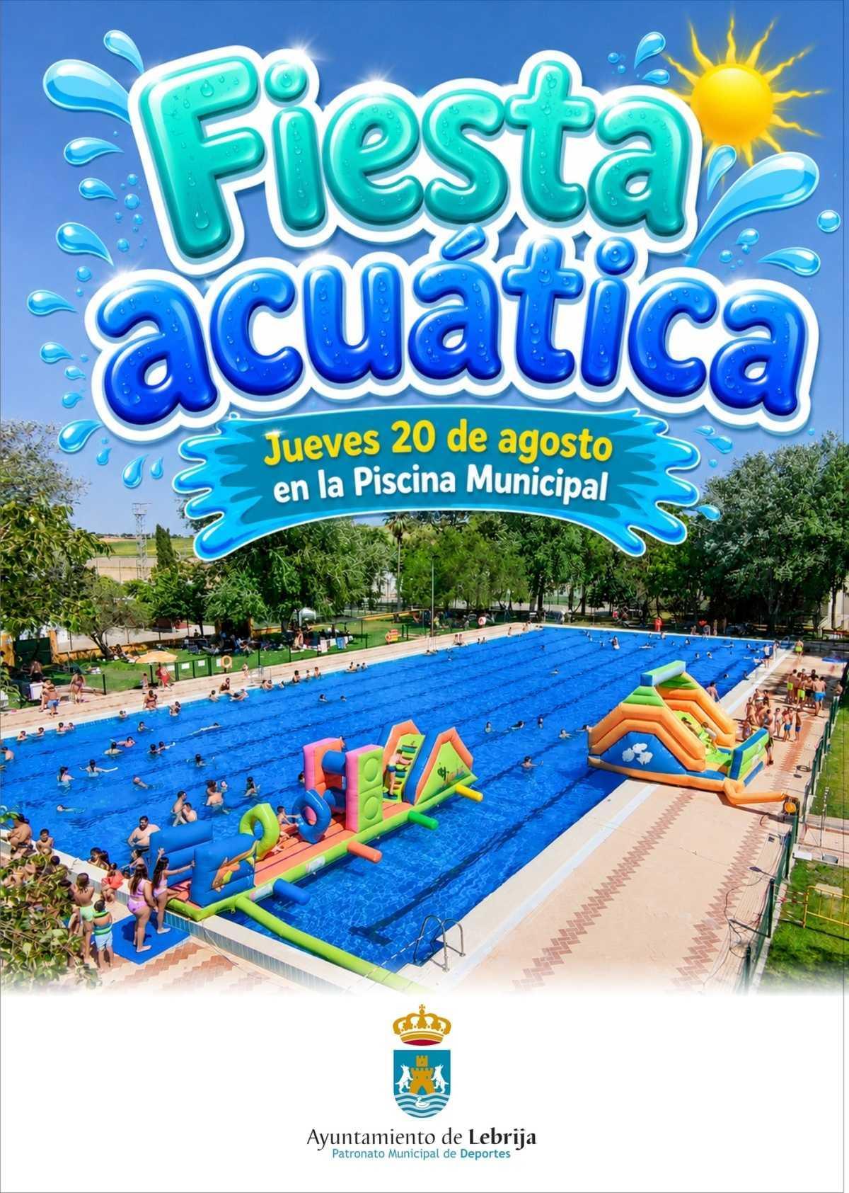 La Piscina Municipal celebrará el próximo 20 de agosto su segunda fiesta acuática del verano