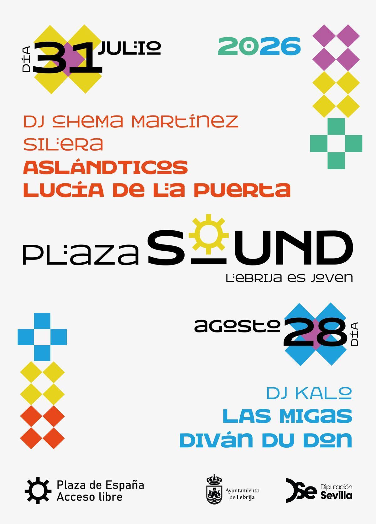  El Plaza Sound regresa a Lebrija el 28 de agosto con Las Migas, Diván Du Don y DJ Kalo