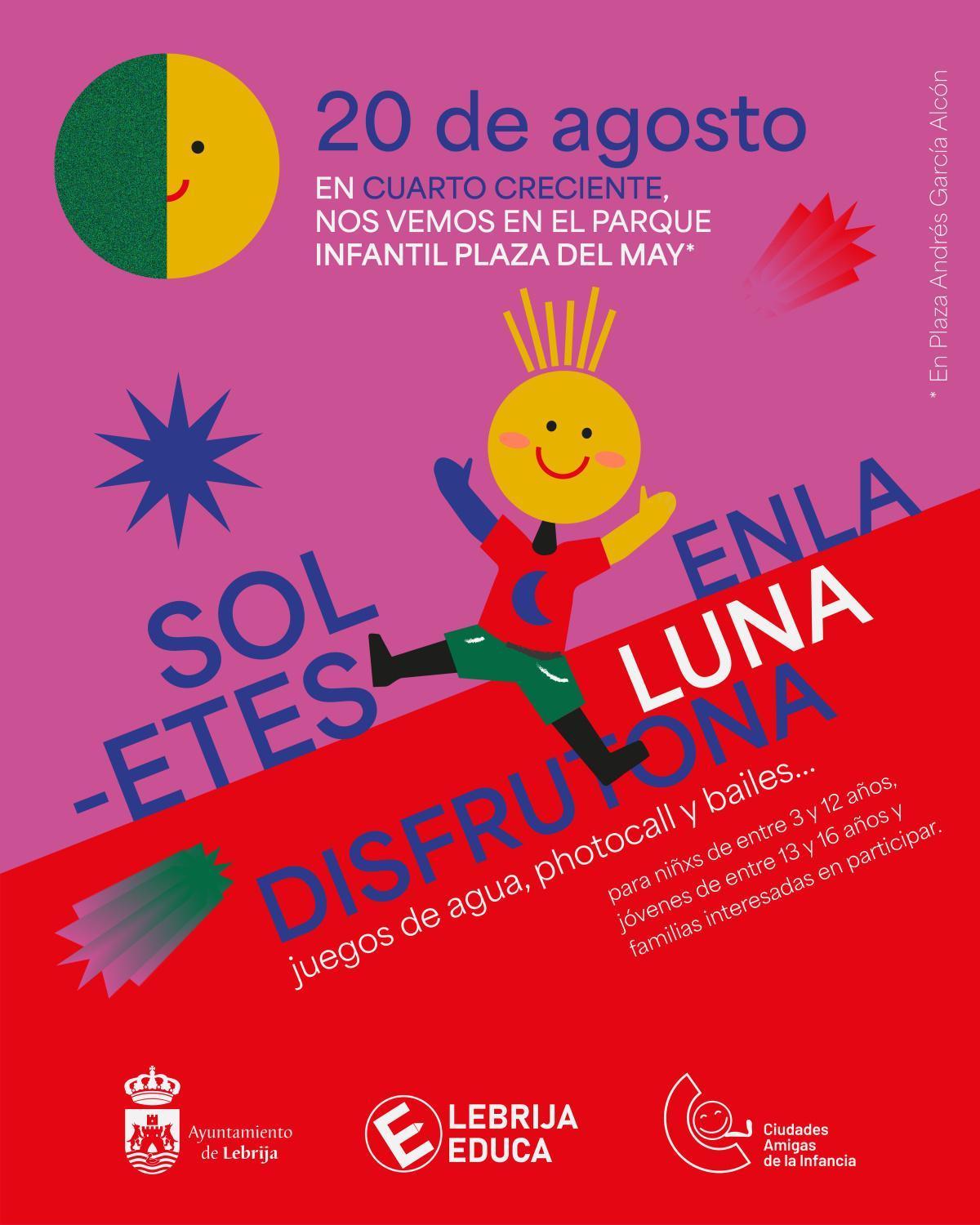 El próximo jueves concluye el programa “Soletes en la Luna” tras un verano de ocio educativo