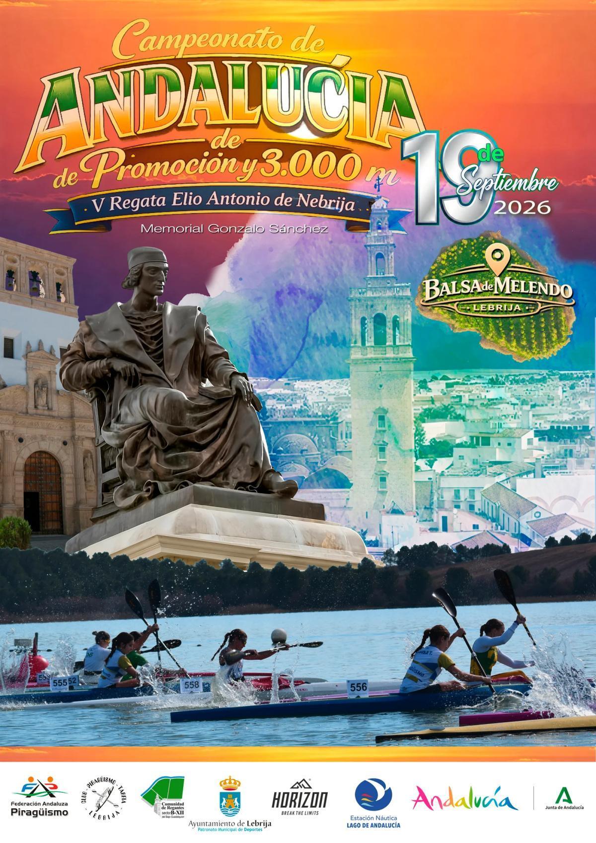 Lebrija acogerá este sábado el Campeonato de Andalucía de Promoción y 3.000 metros de Piragüismo