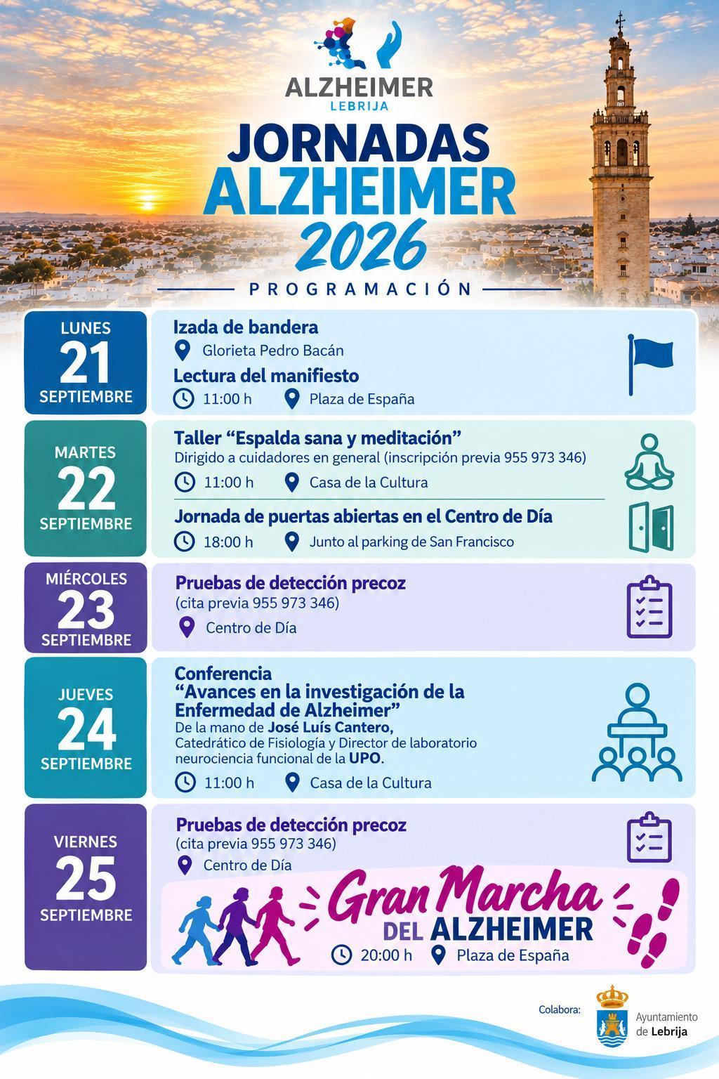 La Asociación de Alzheimer de Lebrija organiza una semana de actividades con motivo del Día Mundial del Alzheimer