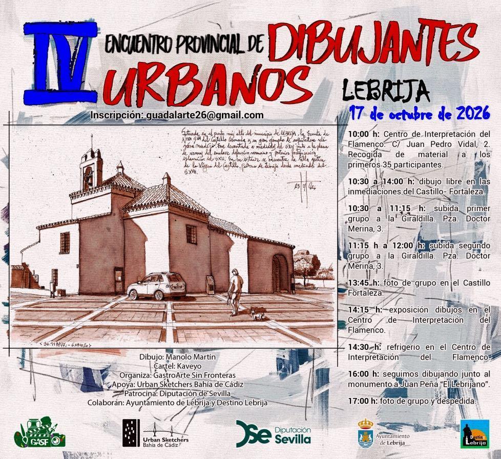  Lebrija acogerá el 17 de octubre el IV Encuentro Provincial de Dibujantes Urbanos