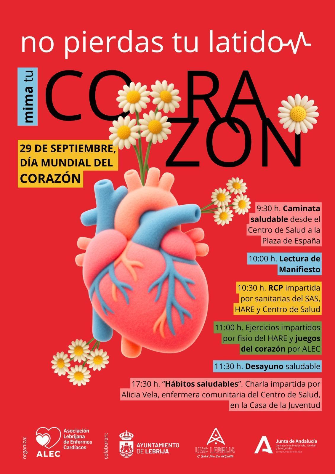 Lebrija conmemora el Día Mundial del Corazón con una jornada dedicada a la prevención y los hábitos saludables