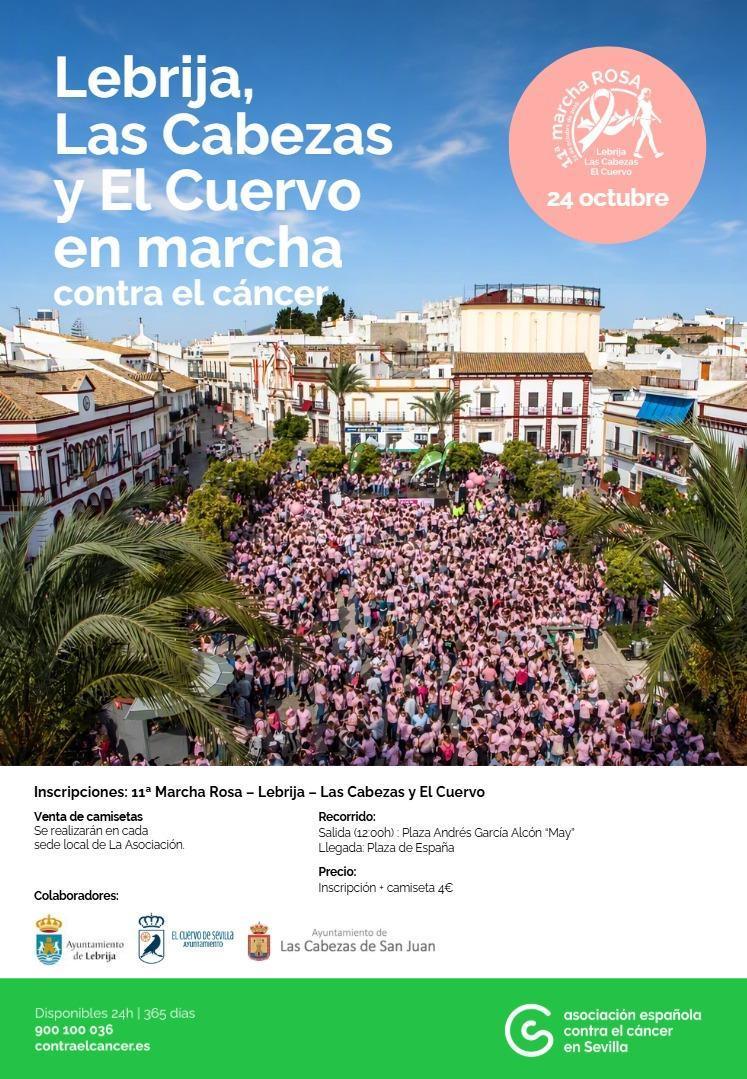 Lebrija acogerá este sábado 24 de octubre la XI Marcha Rosa Comarcal