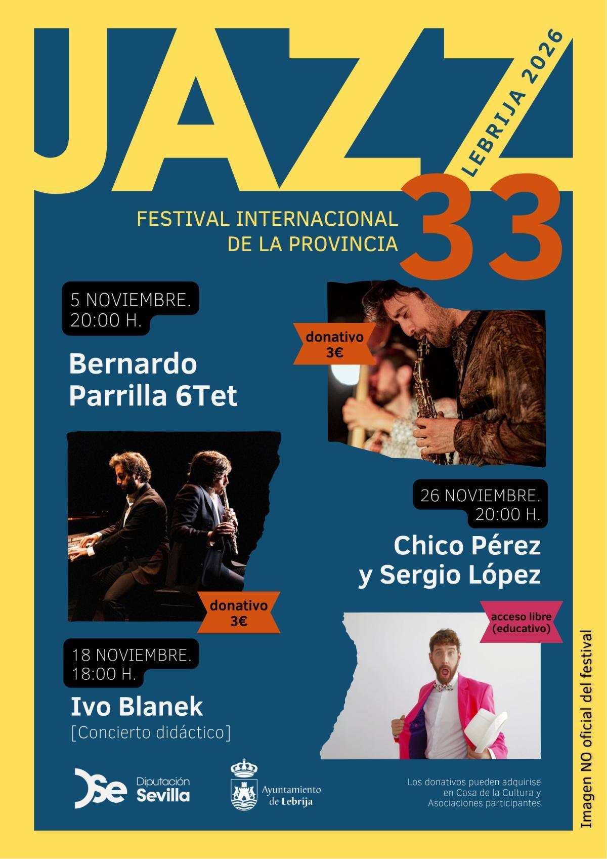 El Juan Bernabé acogerá tres conciertos del Festival Internacional de Jazz de la provincia de Sevilla