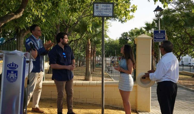 El Parque Infantil de Huerta Macenas lleva el nombre de María del Carmen Carrasco Mialdea, "La Matrona"