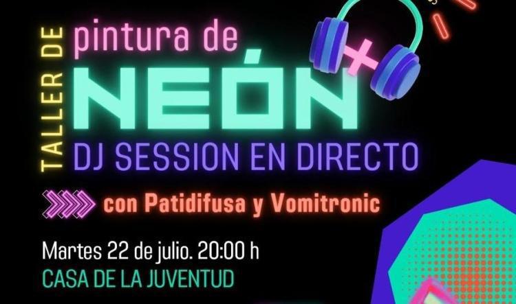 La Casa de la Juventud acoge un novedoso taller de pintura neón