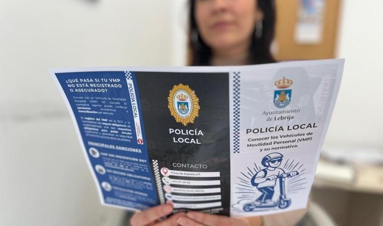 La Policía Local de Lebrija impulsa una campaña informativa y de control de Vehículos de Movilidad Personal (VMP)