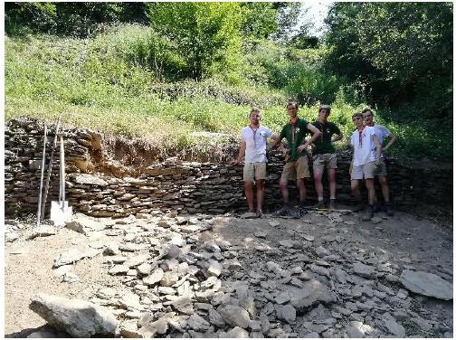 Service scout à Conques 2020