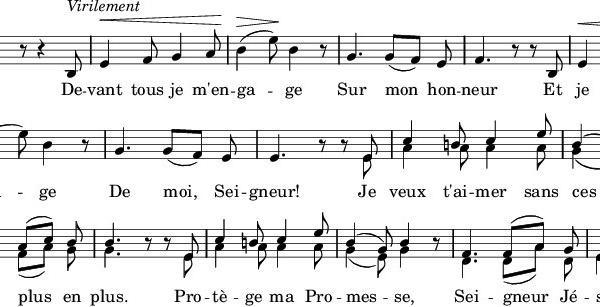 Chant de la promesse