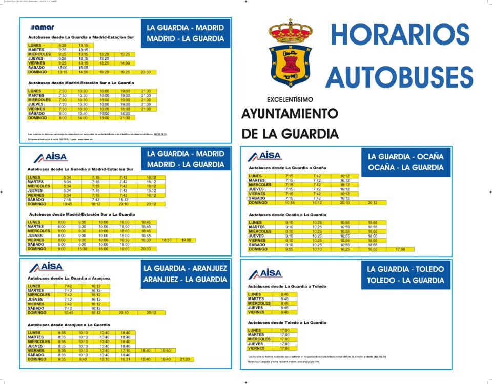 Horarios de Autobuses