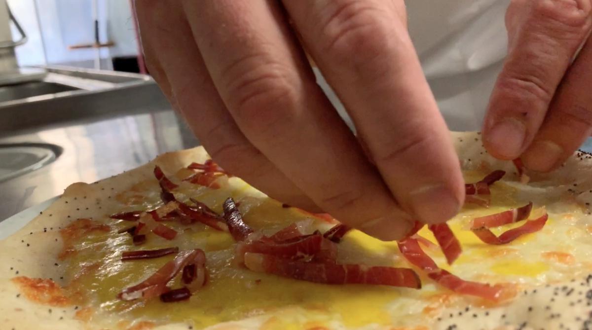 La pizza con lo zabaione! La pizza con lo zabaione!