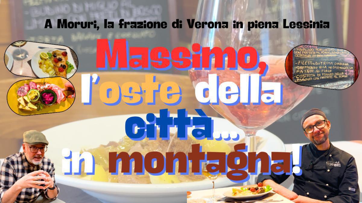 Massimo, l'oste di Moruri, in città... ma in montagna! Massimo, l'oste di Moruri, in città... ma in montagna!
