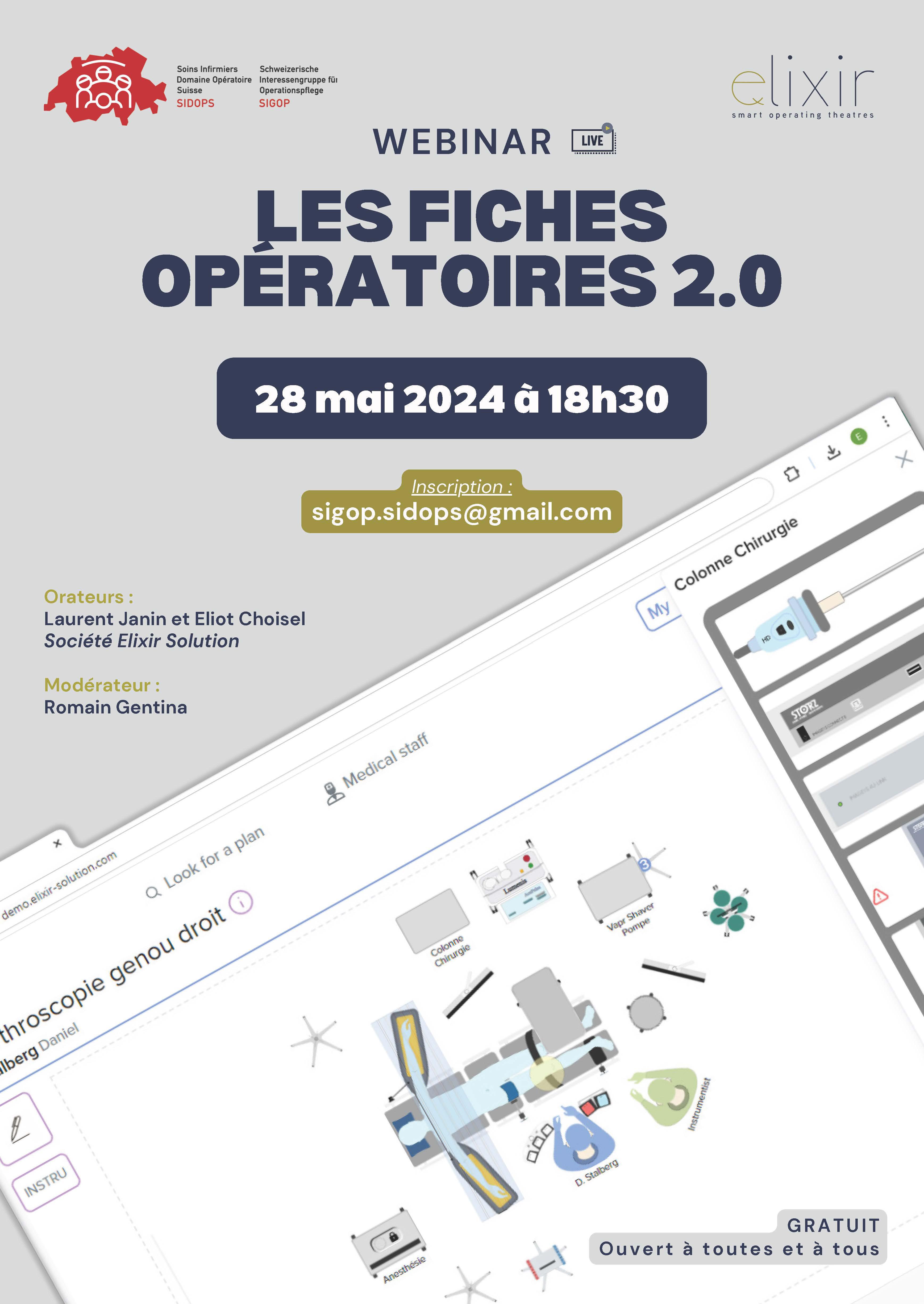 28 mai 2024 - Webinaire de salle d'opération suisse