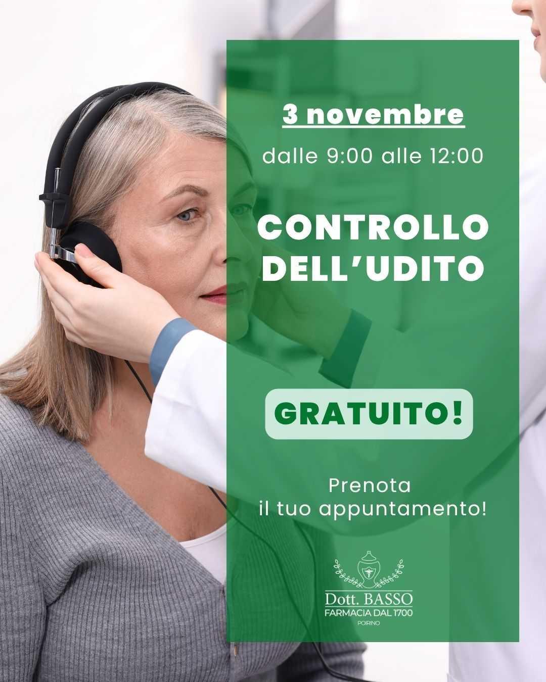 👂Controllo dell'udito