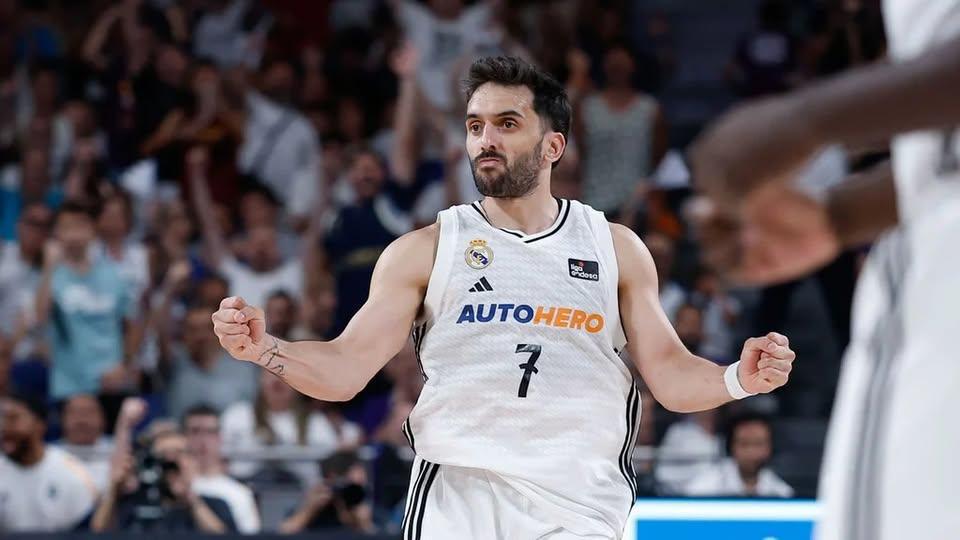 El Madrid gana en la prórroga y está a una victoria del título de Liga 102-96