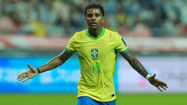 0-5: Doblete de Rodrygo en la goleada de Brasil ante Corea del Sur