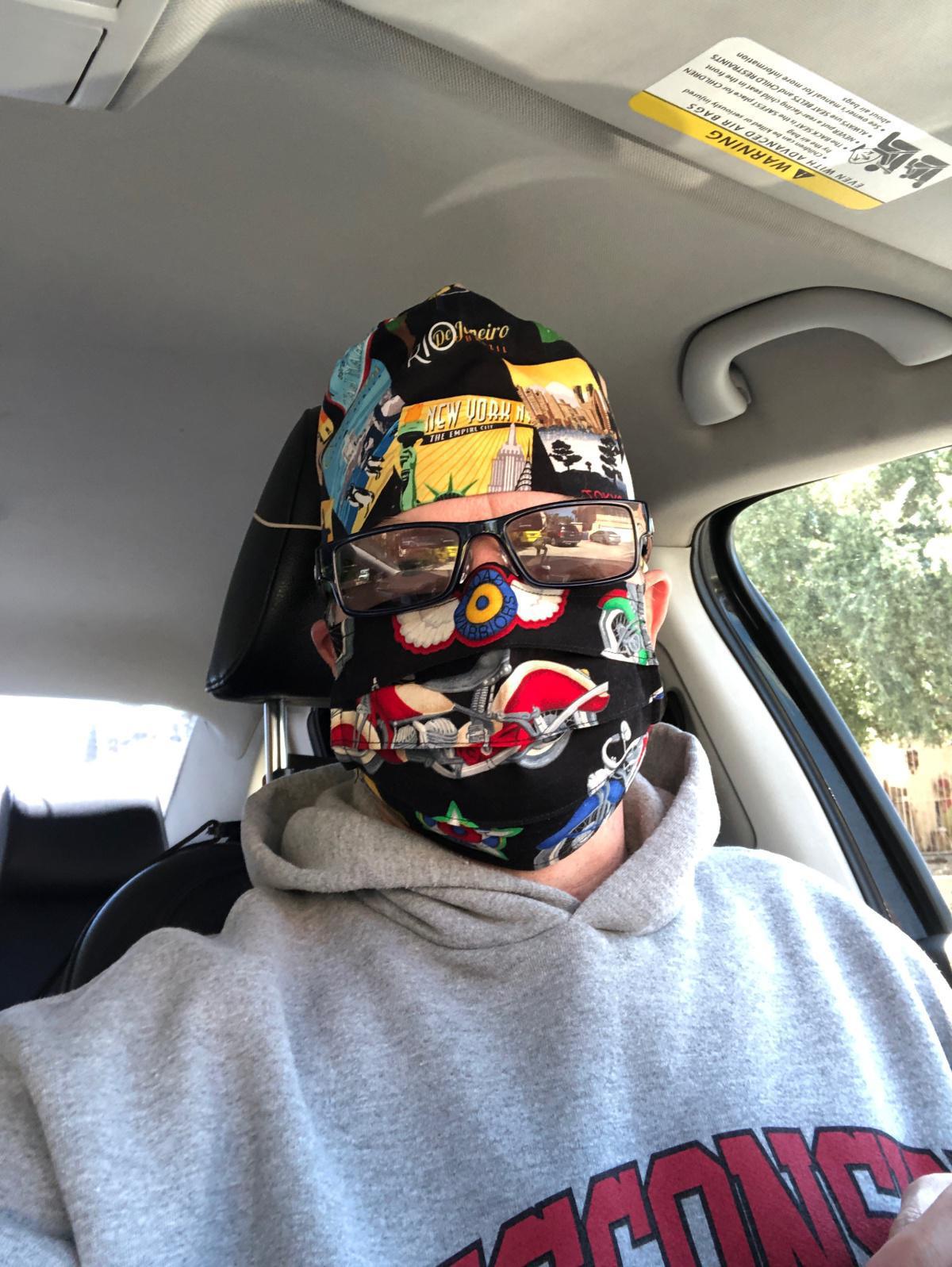 KICKMASK facial covers - click below to order online. 2 for $12, includes USPS shipping, or see below for local delivery options.
