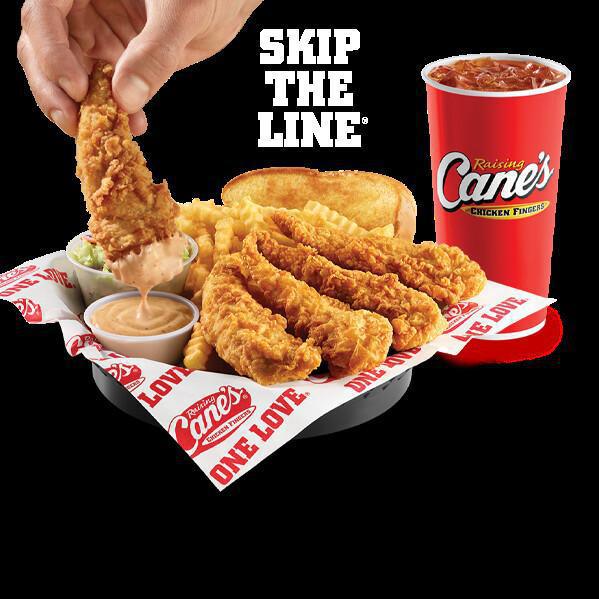 FREE RAISING CANES for Lunch @ Super Liquor (Blue/Green Plaza). Tenders Toast and Fries, on us, 12pm - while supplies last. Come grab a plate, get you some 🐔, and enjoy! No customers necessary. 384 E Tropicana Ave 702-262-1178