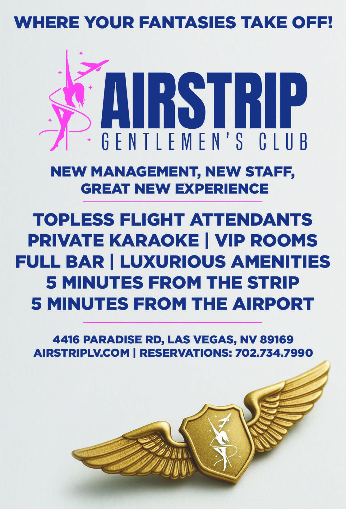 AIRSTRIP Gentlemen’s Club NOW OPEN — Under New Management Highest & Fastest Payouts in Town Formerly Player’s Strip Club AIRSTRIP Gentlemen’s Club NOW OPEN — Under New Management Highest & Fastest Payouts in Town Formerly Player’s Strip Club