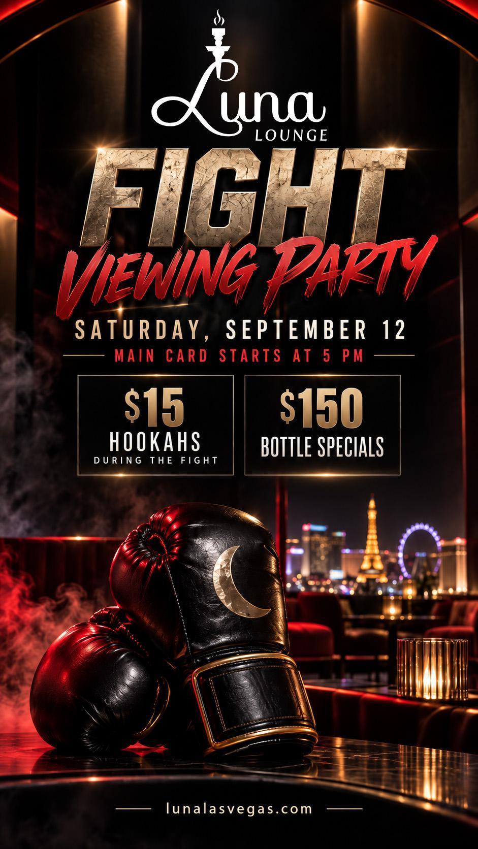FIGHT NIGHT AT LUNA THIS SATURDAY!