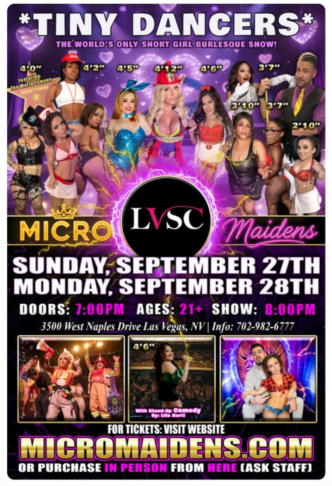 MICRO MAIDENS ARE COMING TO LVSC!