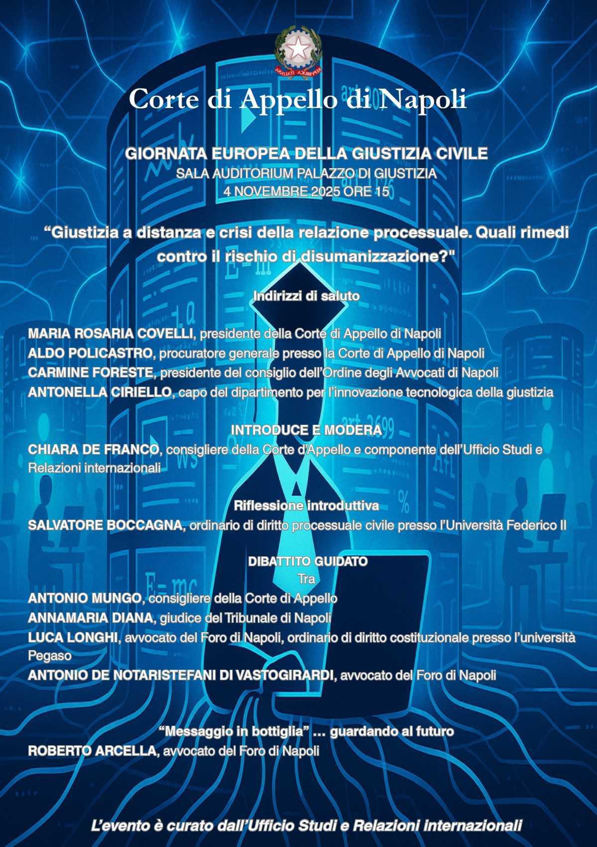 La Corte d'Appello di Napoli celebra la "Giornata europea della giustizia civile"