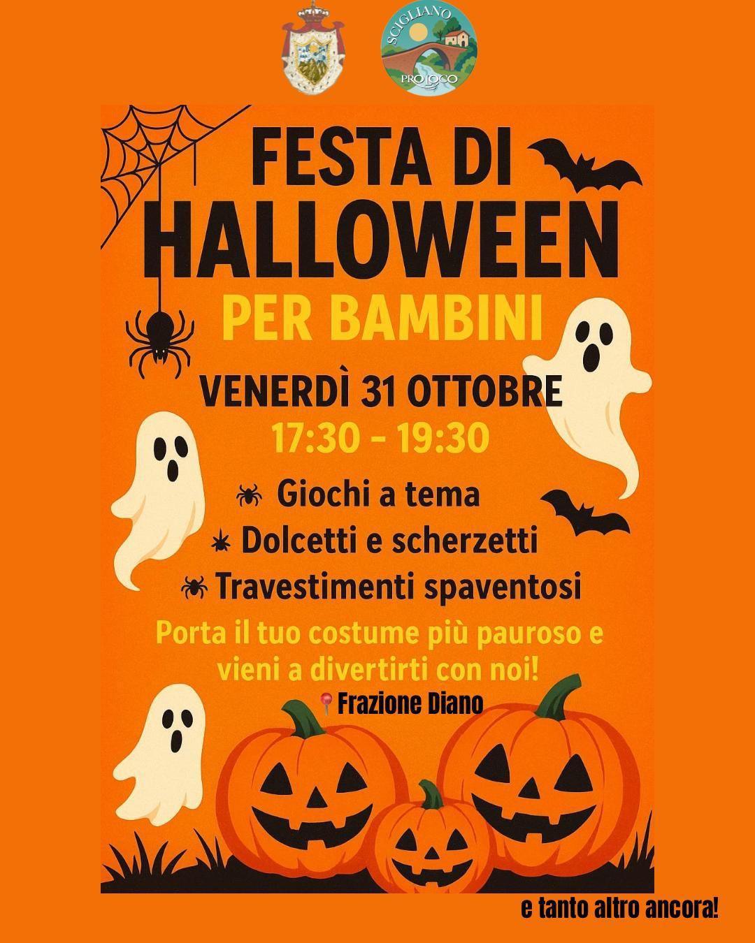 Festa di Halloween per Bambini (dalle ore 17:30 alle ore 19:30)