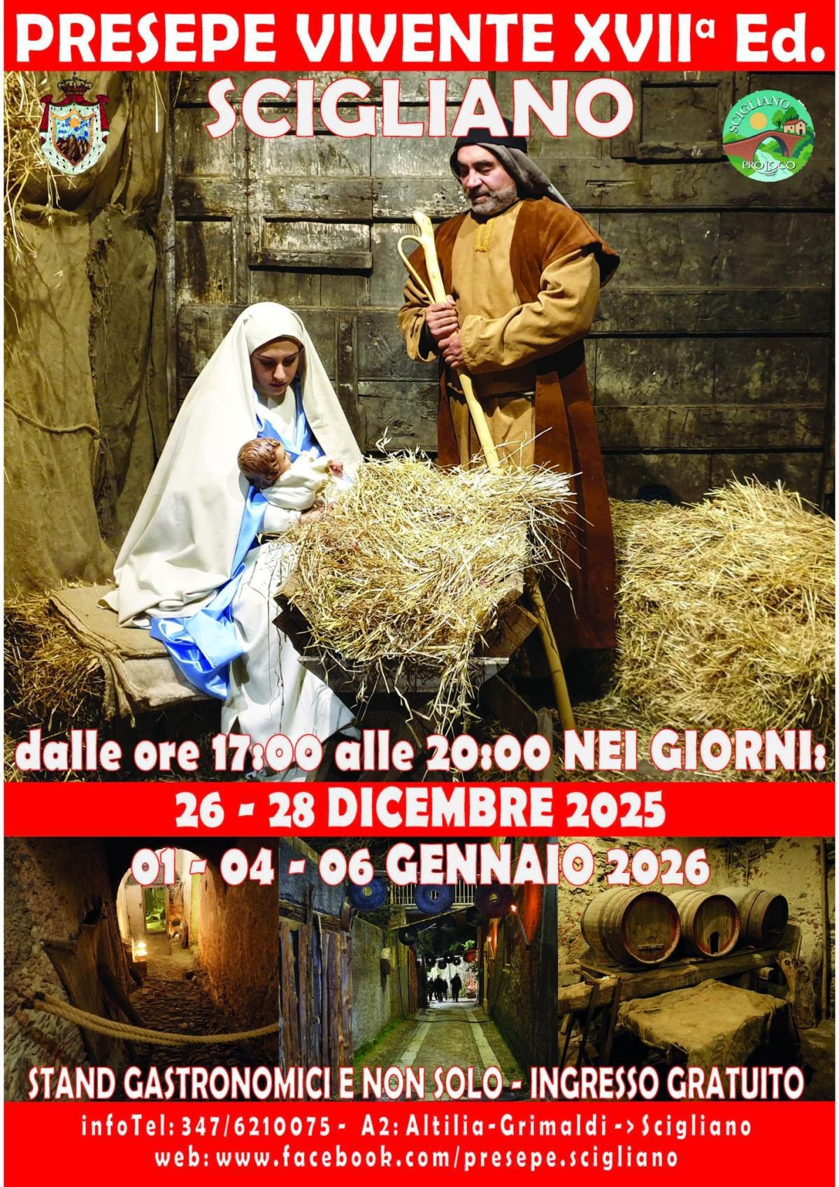 XVIIª edizione del Presepe Vivente Scigliano (inizio ore 17.00) 